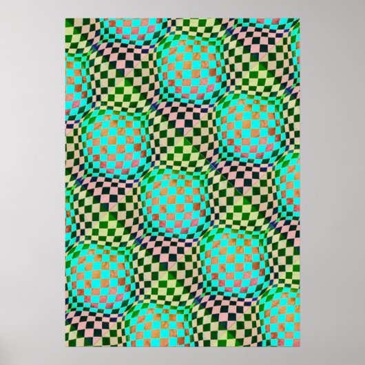 Taffi Op Art Bubblegum Poster (Vorne)
