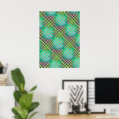 Taffi Op Art Bubblegum Poster (Heimbüro)