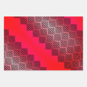 Taffi Op Art Sampler Cherry Wrapping Paper Sheets Geschenkpapier Set (Vorderseite)