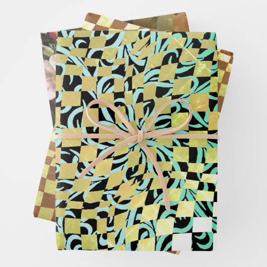 Taffi Op Art Sampler Wrapping Paper Sheets Geschenkpapier Set (Beispiel)