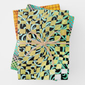Taffi Op Art Sampler Wrapping Paper Sheets Geschenkpapier Set (Beispiel)
