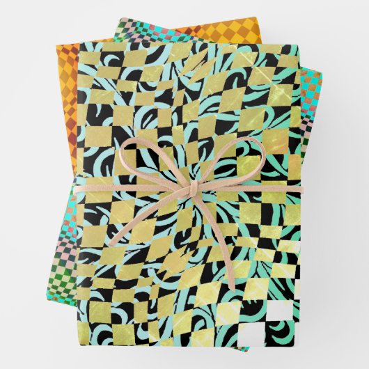 Taffi Op Art Sampler Wrapping Paper Sheets Geschenkpapier Set (Beispiel)