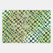 Taffi Op Art Sampler Wrapping Paper Sheets Geschenkpapier Set (Vorderseite)
