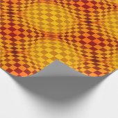 Taffi Tuck Op Art Butterscotch Geschenkpapier (Ecke)