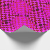 Taffi Tuck Op Art Fuschia Geschenkpapier (Ecke)