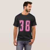 Taffy K Nummer 38 Junior-Sport-Team gezählt Unif T-Shirt (Vorne ganz)