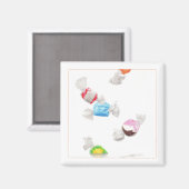 TAFFY RAIN Square Magnet (Vorderseite/Rückseite)
