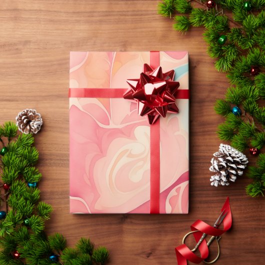Taffy Watercolor Personalisiertes Muster Geschenkpapier (Feiertagsgeschenk)