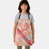 Taffy Watercolor Personalisiertes Muster Schürze (Insitu)