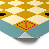 Tafl / Alea Evangelii (19x19) Game Board (Vers 3) Poster (Ecke)