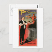 Taft ~ Magician Devils Cage Vintag Magic Act Postkarte (Vorne/Hinten)