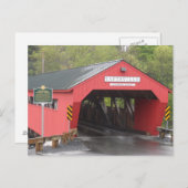 Taftsville Covered Bridge, Vermont Postkarte (Vorne/Hinten)