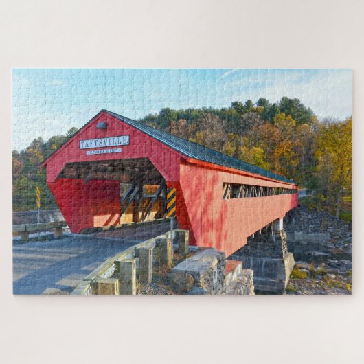 Taftsville Covered Bridge, Vermont Puzzle (Horizontal)