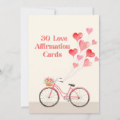 Tag 14 Liebe-Affirmationskarten des Roten Herzens (Rückseite)