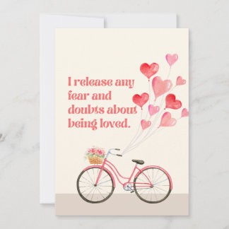 Tag 14 Liebe-Affirmationskarten des Roten Herzens