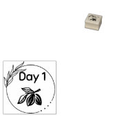 Tag 1 Kakaopod-Briefmarke Gummistempel (Stempel)