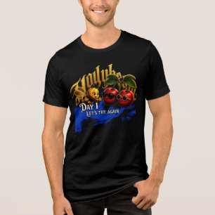 Tag 1 Lass uns nochmal versuchen Bee und Kirsche M Tri-Blend Shirt