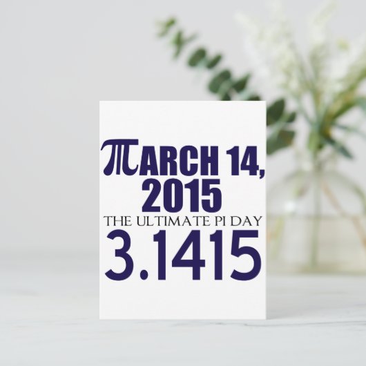 Tag 2015 postkarte (Stehend Vorderseite)