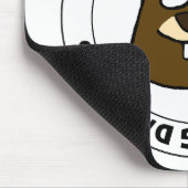 Tag 2025 mit Erdhaubengesicht Mousepad (Ecke)