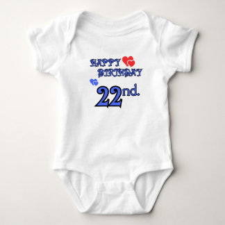 Tag 22 Geburtstag Bodysuit Baby Strampler