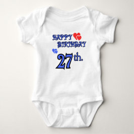 Tag 27 Geburtstag Bodysuit Baby Strampler