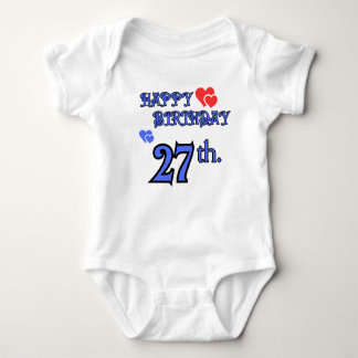 Tag 27 Geburtstag Bodysuit Baby Strampler