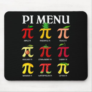 Tag 314 Menü lustiger Obstkuchen Menü Lehrer Mathe Mousepad