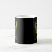 Tag 3.14: Schwarz-Gelb-Glückspilz Kaffeetasse (Mittel)