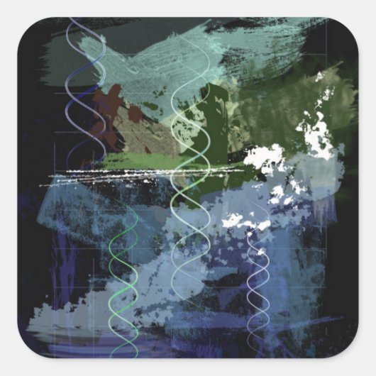 Tag 5 der Genese: Kreaturen Quadratischer Aufkleber (Vorderseite)