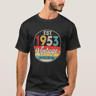 Tag 69 Jahre Vintag 1953 Limited Edition 69. T-Shirt