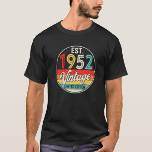 Tag 70 Jahre Vintag 1952 70. Geburtstag T-Shirt