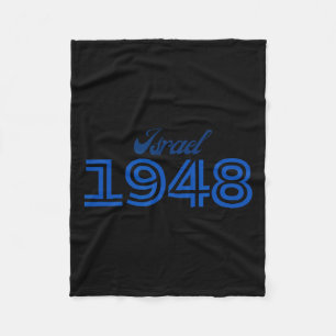 Tag 76 Israel - 1948 Am Israel Chai - Juden Fleecedecke
