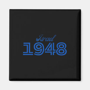 Tag 76 Israel - 1948 Am Israel Chai - Juden Magnet