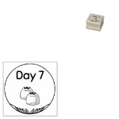 Tag 7 gummistempel (Stempel)