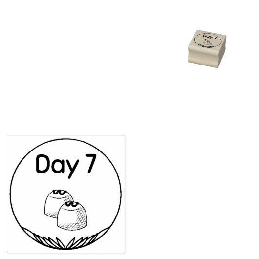 Tag 7 gummistempel (Stempel)