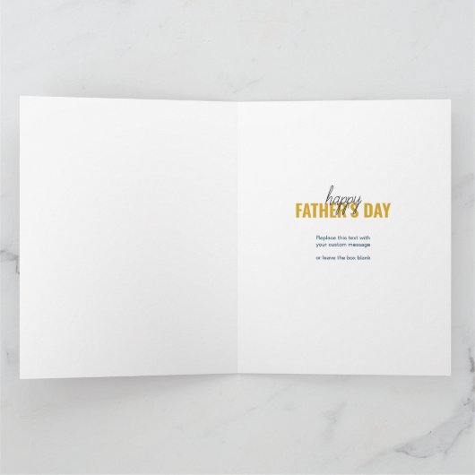 Tag 8 der Vaterschaft Personalisierte Karte (Innenseite)