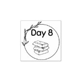 Tag 8 gummistempel (Prägung)