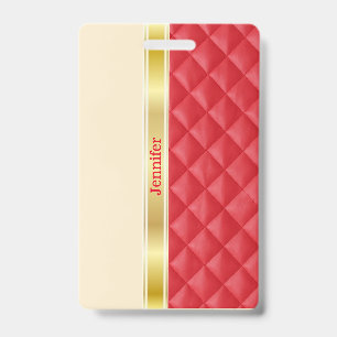 Tag/Abzeichen der Gold-Multifunktionsleiste Ausweis