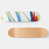 Tag Along 3 Wilde Gestreifte Abstrakte Skateboard  (Horizontal)