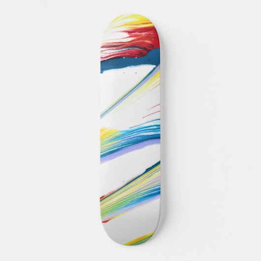 Tag Along 3 Wilde Gestreifte Abstrakte Skateboard  (Vorderseite)