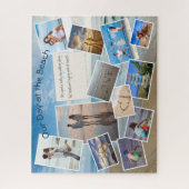 Tag am Beach Foto Collage Template Puzzle (Vertikal)