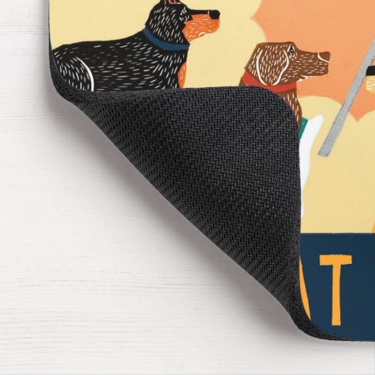 Tag am Beach Mousepad - Stephen Huneck (Ecke)