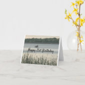 TAG AM SEE "21. BIRTHDAY CARD" KARTE (Gelbe Blume)