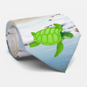 Tag am Strand -1 Krawatte (Gerollt)