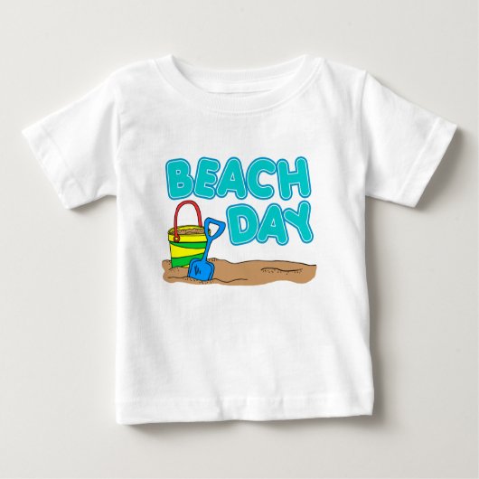 Tag am Strand Baby T-shirt (Vorderseite)