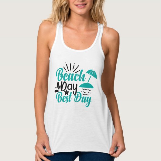 Tag am Strand Best Day-68634 Tank Top (Vorderseite)