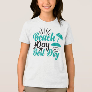Tag am Strand Best Day-68634 Tri-Blend Shirt