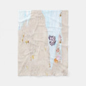 Tag am Strand Fleecedecke (Vorderseite)