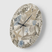 Tag am Strand Große Wanduhr (Winkel)