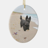 Tag am Strand Keramik Ornament (Rechts)